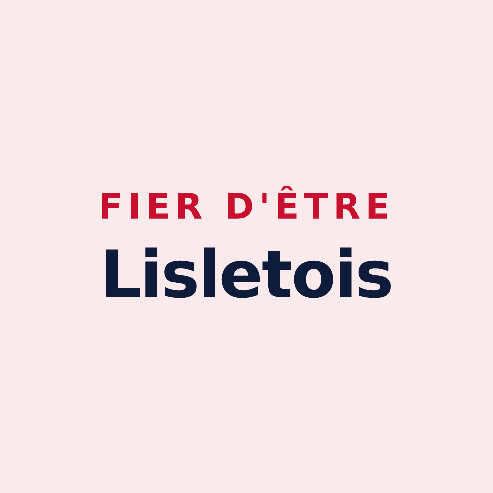 Magnet « Fier d'être Lisletois » — design pour Lislet