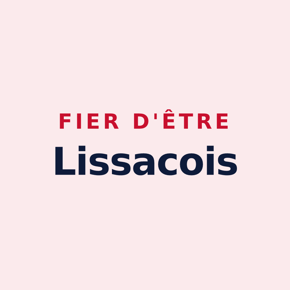 Magnet « Fier d'être Lissacois » — design pour Lissac-et-Mouret