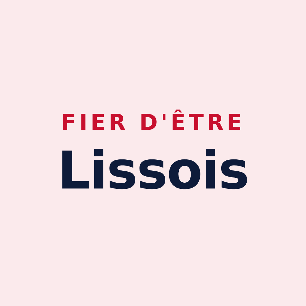 Magnet « Fier d'être Lissois » — design pour Lisses