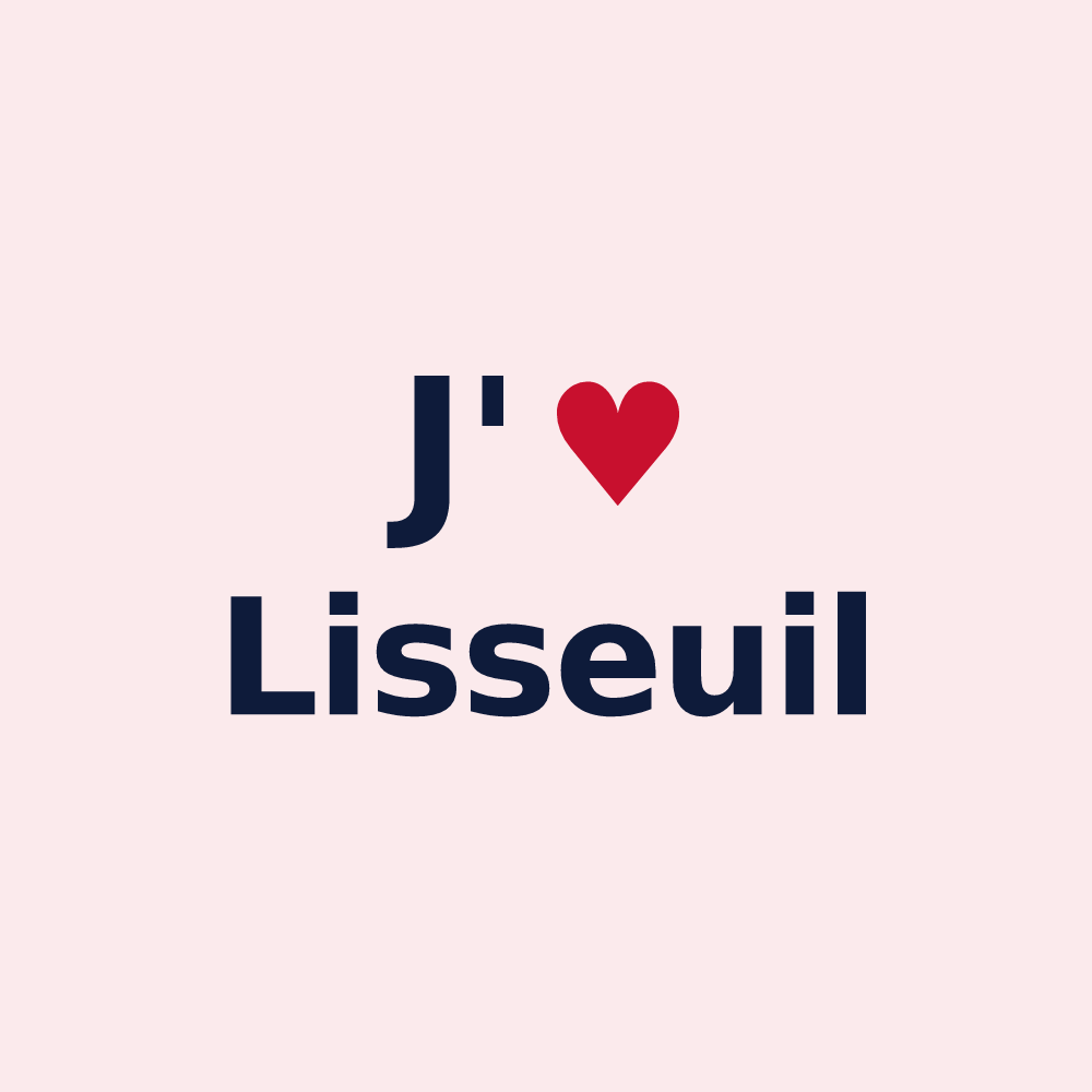 Magnet personnalisé Lisseuil — design J'aime Lisseuil