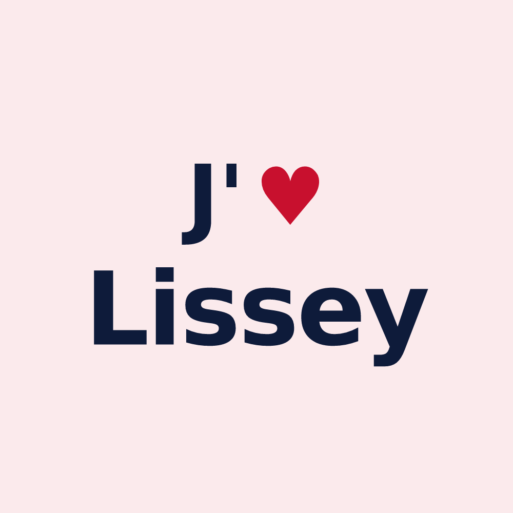 Magnet personnalisé Lissey — design J'aime Lissey