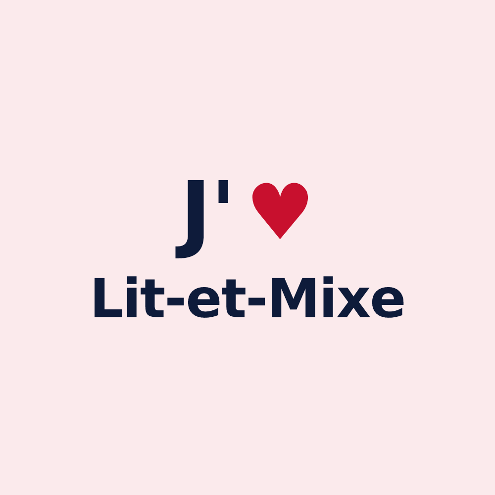 Magnet personnalisé Lit-et-Mixe — design J'aime Lit-et-Mixe