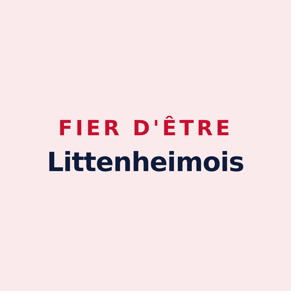 Magnet « Fier d'être Littenheimois » — design pour Littenheim