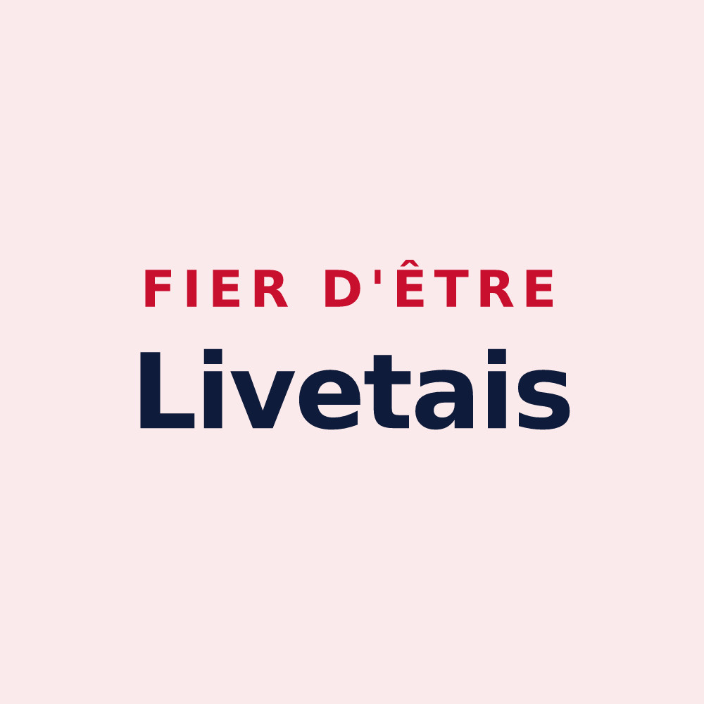 Magnet « Fier d'être Livetais » — design pour Livet-sur-Authou