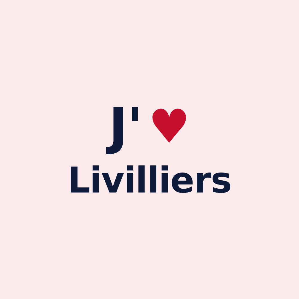 Magnet personnalisé Livilliers — design J'aime Livilliers