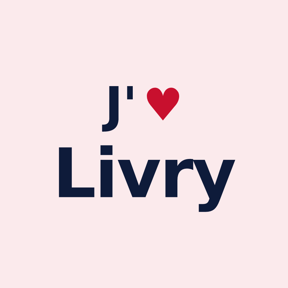 Magnet personnalisé Livry — design J'aime Livry