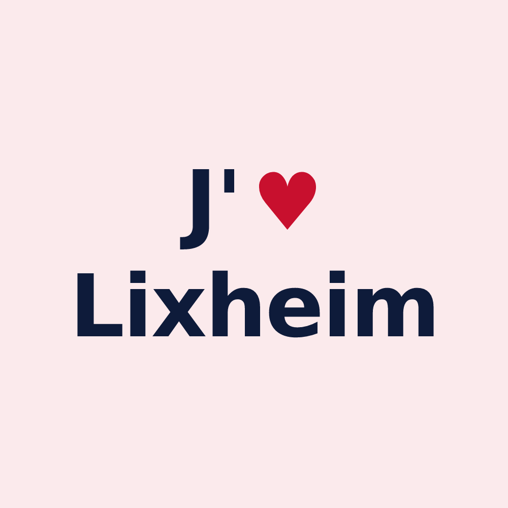 Magnet personnalisé Lixheim — design J'aime Lixheim