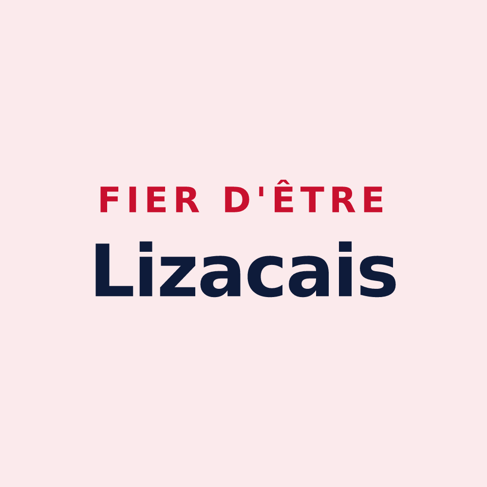 Magnet « Fier d'être Lizacais » — design pour Lizac