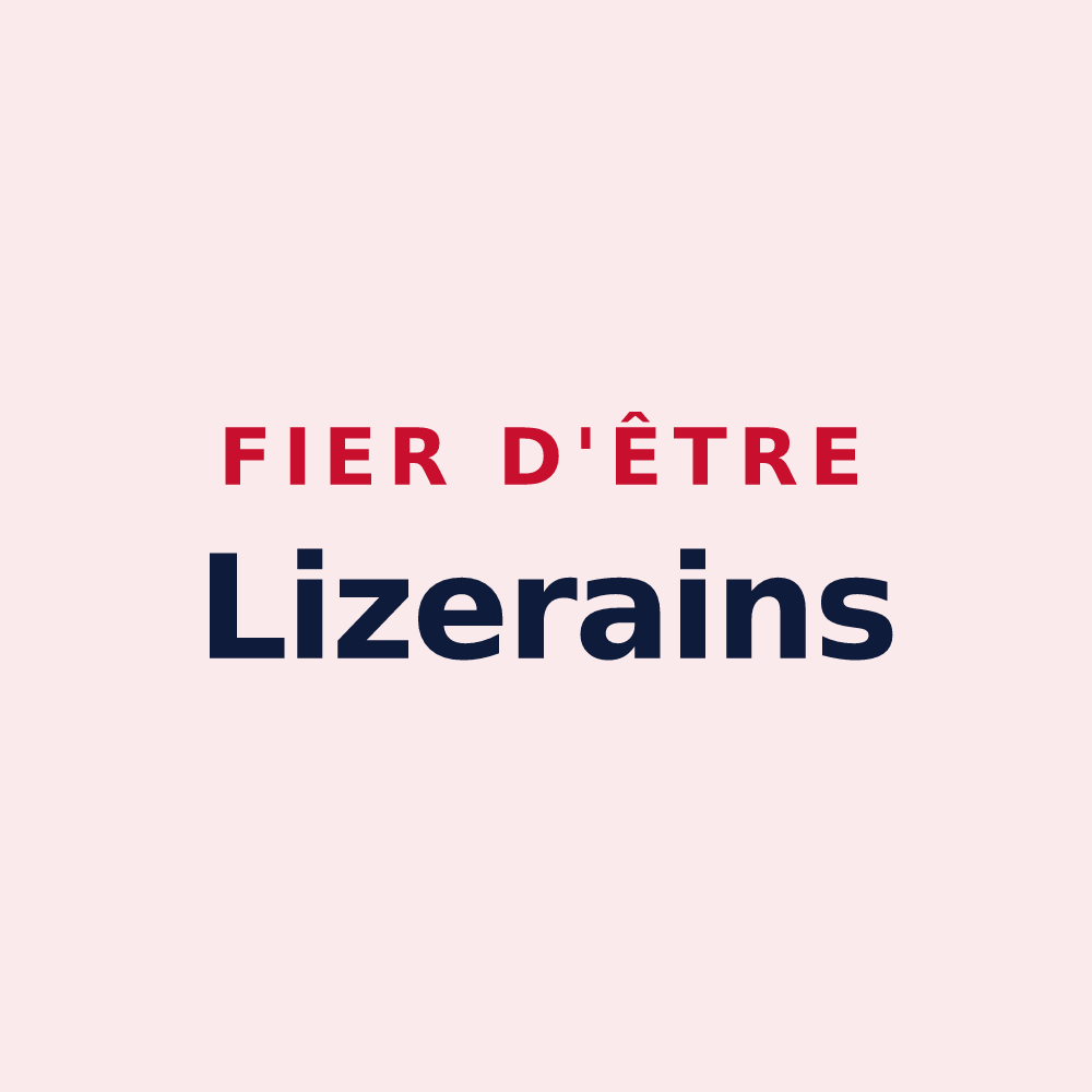 Magnet « Fier d'être Lizerains » — design pour Lizeray