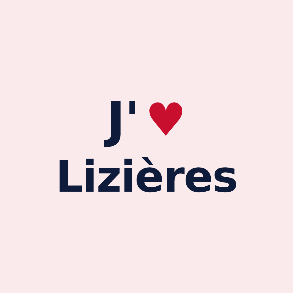 Magnet personnalisé Lizières — design J'aime Lizières