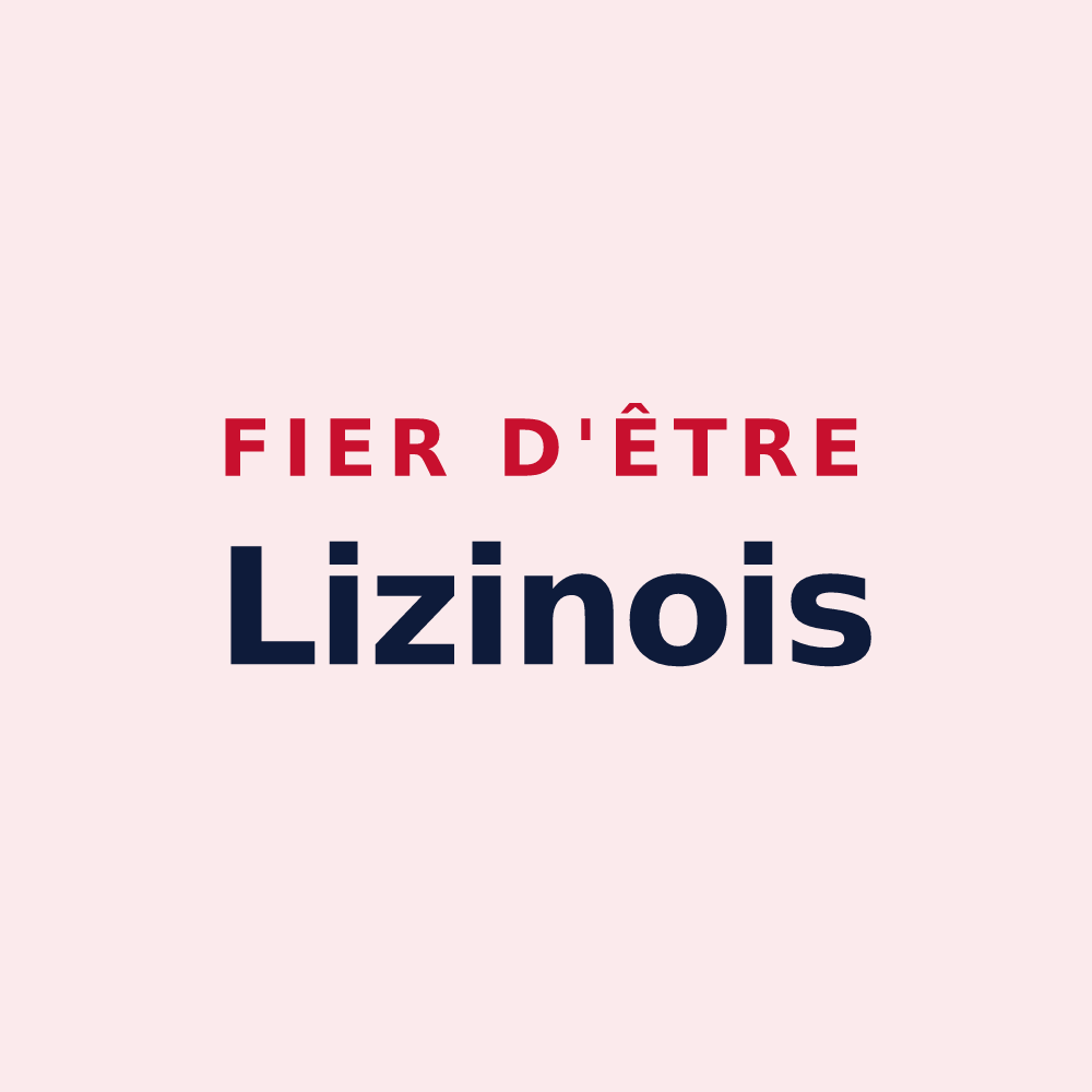 Magnet « Fier d'être Lizinois » — design pour Lizines