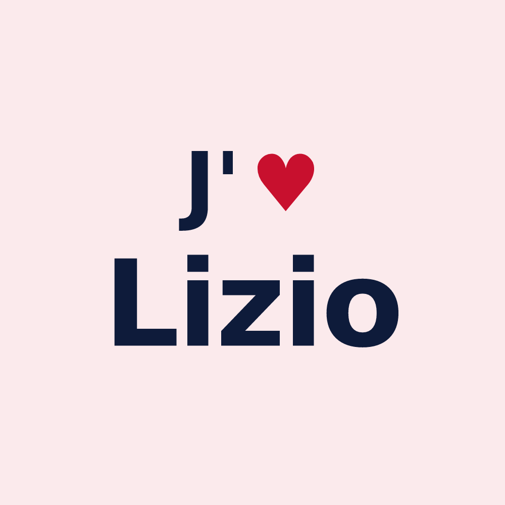 Magnet personnalisé Lizio — design J'aime Lizio
