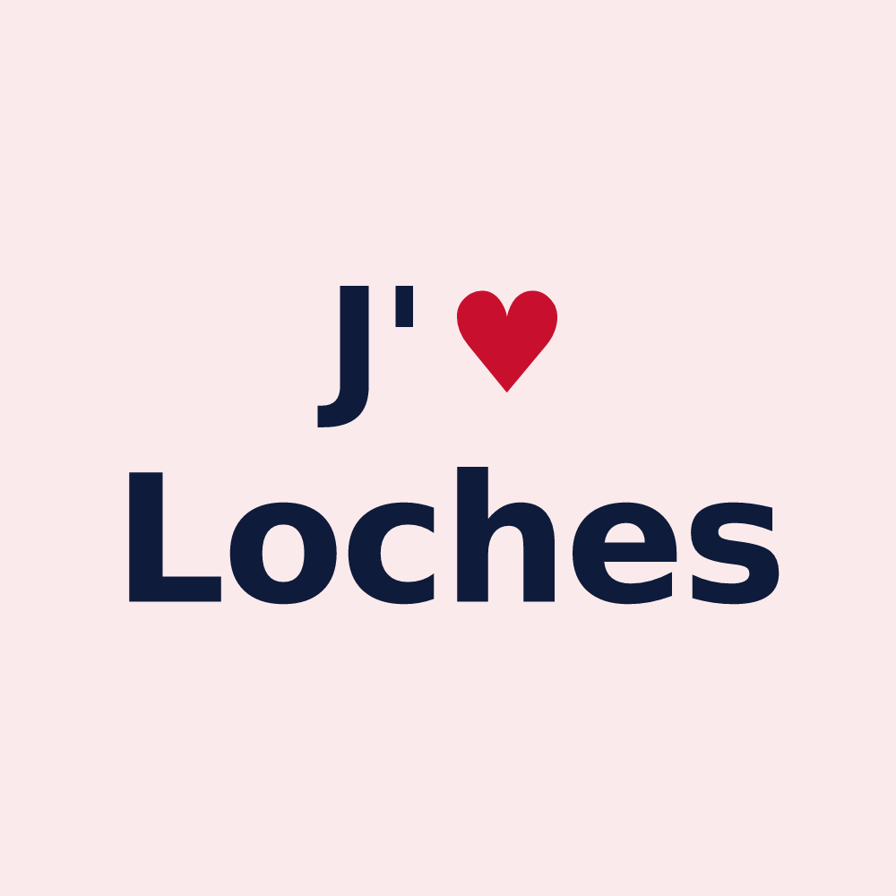 Magnet personnalisé Loches — design J'aime Loches