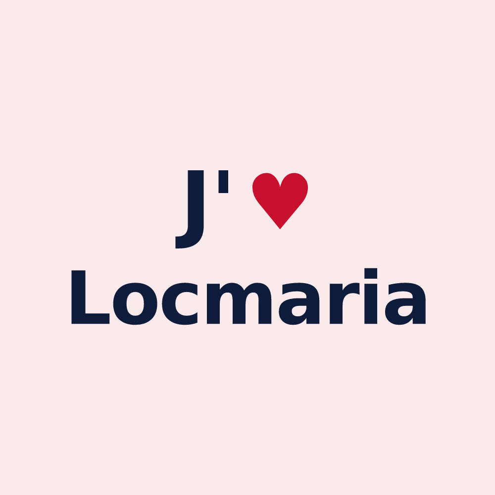 Magnet personnalisé Locmaria — design J'aime Locmaria