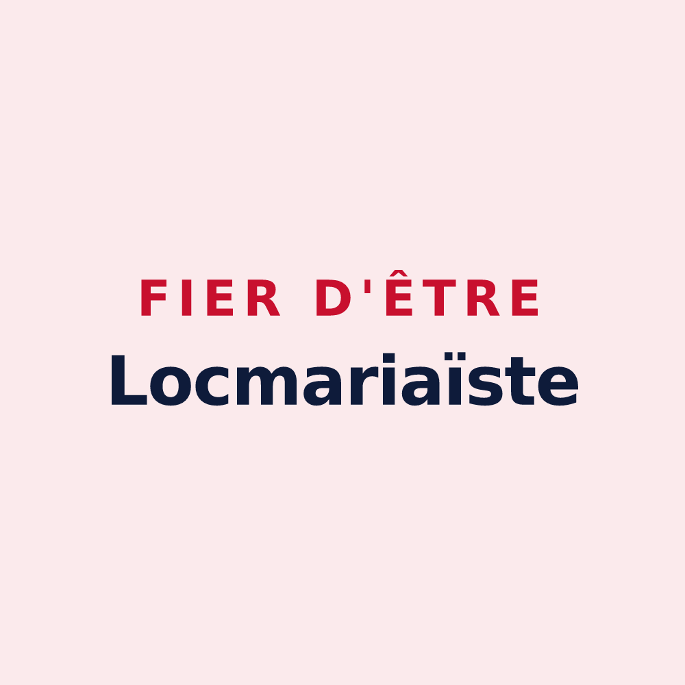 Magnet « Fier d'être Locmariaïste » — design pour Locmaria