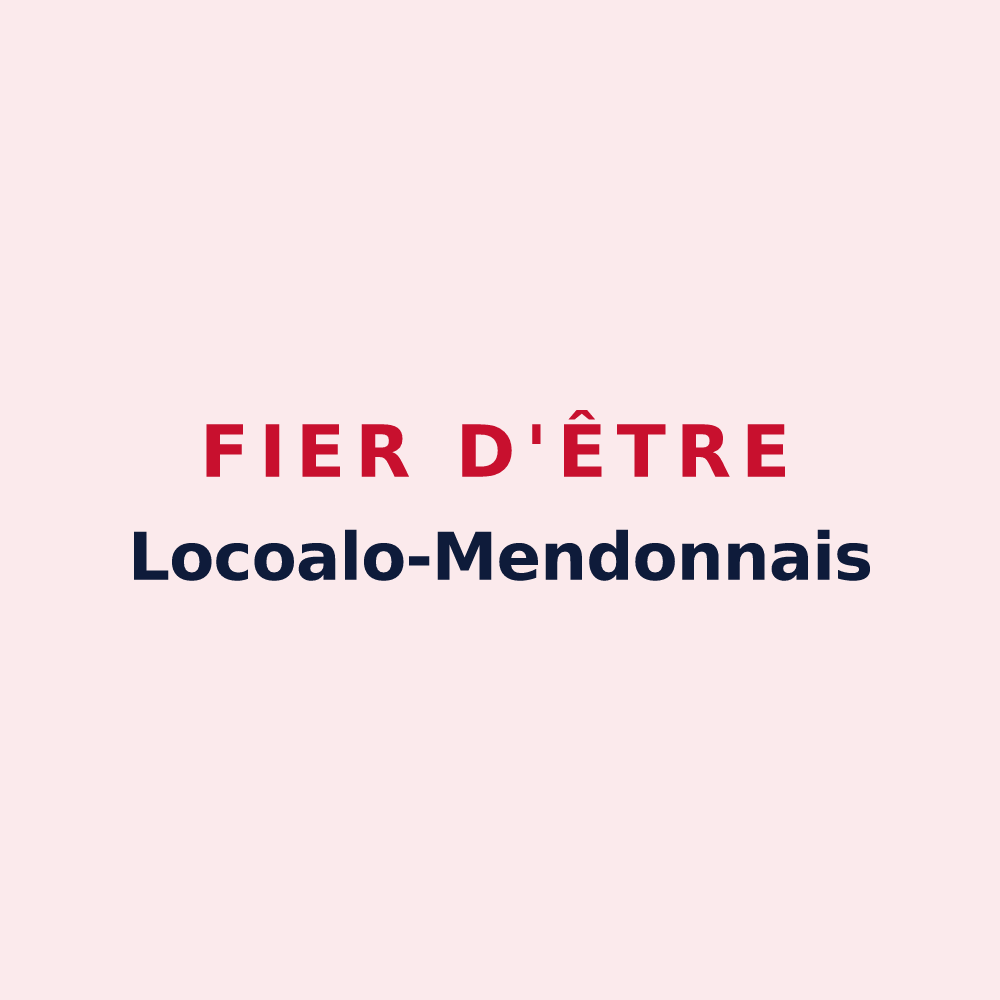 Magnet « Fier d'être Locoalo-Mendonnais » — design pour Locoal-Mendon