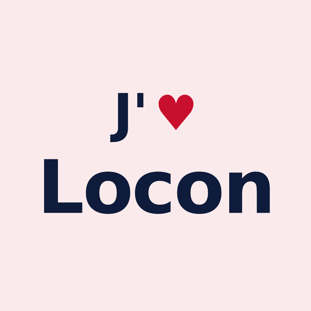 Magnet personnalisé Locon — design J'aime Locon