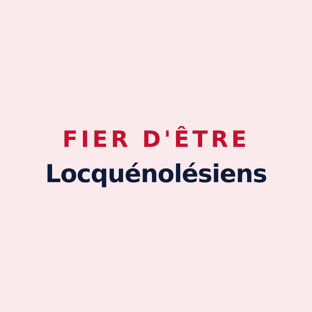 Magnet « Fier d'être Locquénolésiens » — design pour Locquénolé