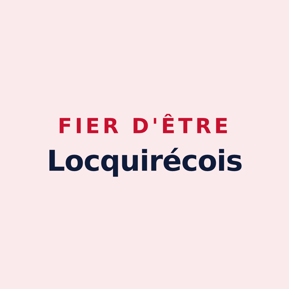 Magnet « Fier d'être Locquirécois » — design pour Locquirec