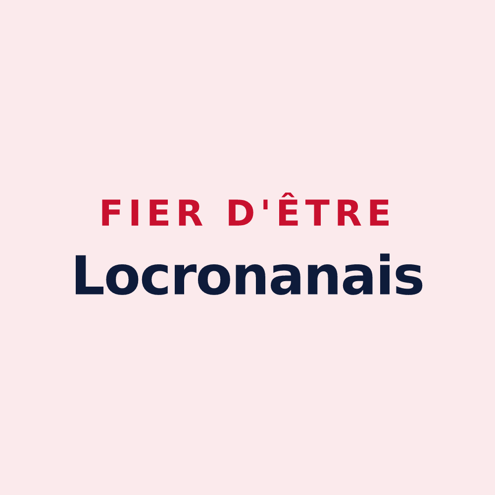 Magnet « Fier d'être Locronanais » — design pour Locronan