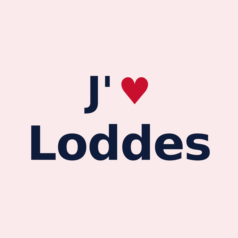 Magnet personnalisé Loddes — design J'aime Loddes