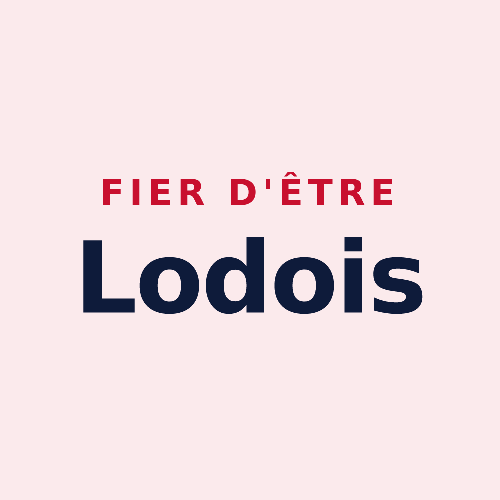 Magnet « Fier d'être Lodois » — design pour Lods