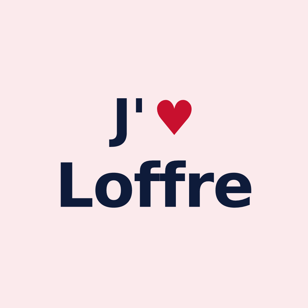 Magnet personnalisé Loffre — design J'aime Loffre