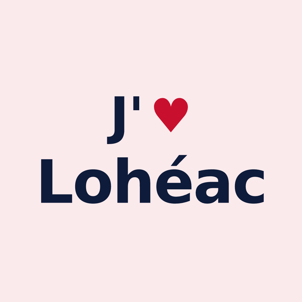 Magnet personnalisé Lohéac — design J'aime Lohéac