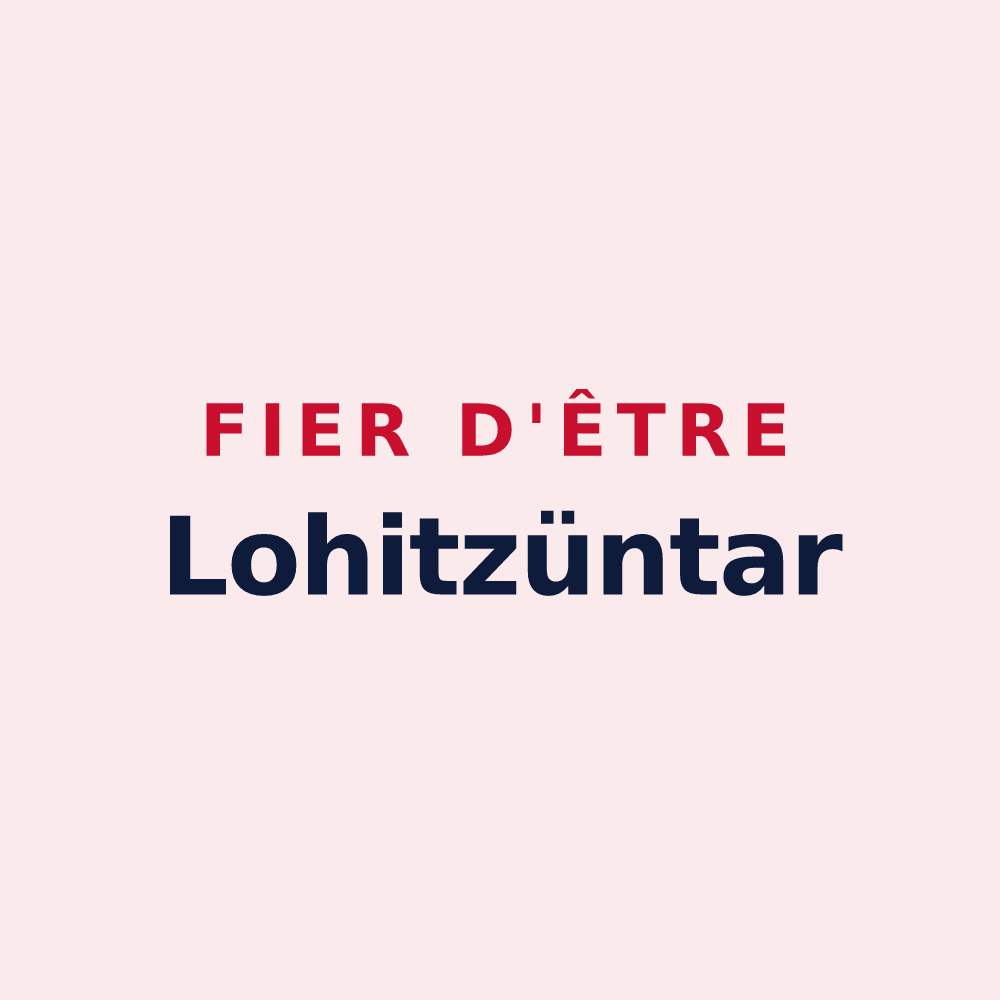Magnet « Fier d'être Lohitzüntar » — design pour Lohitzun-Oyhercq