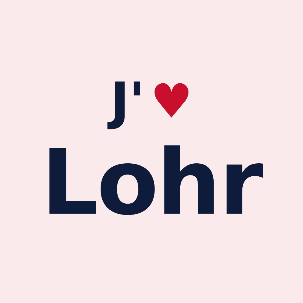 Magnet personnalisé Lohr — design J'aime Lohr