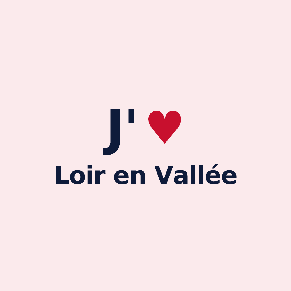 Magnet personnalisé Loir en Vallée — design J'aime Loir en Vallée