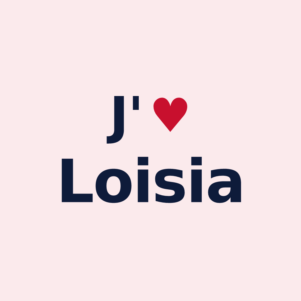 Magnet personnalisé Loisia — design J'aime Loisia