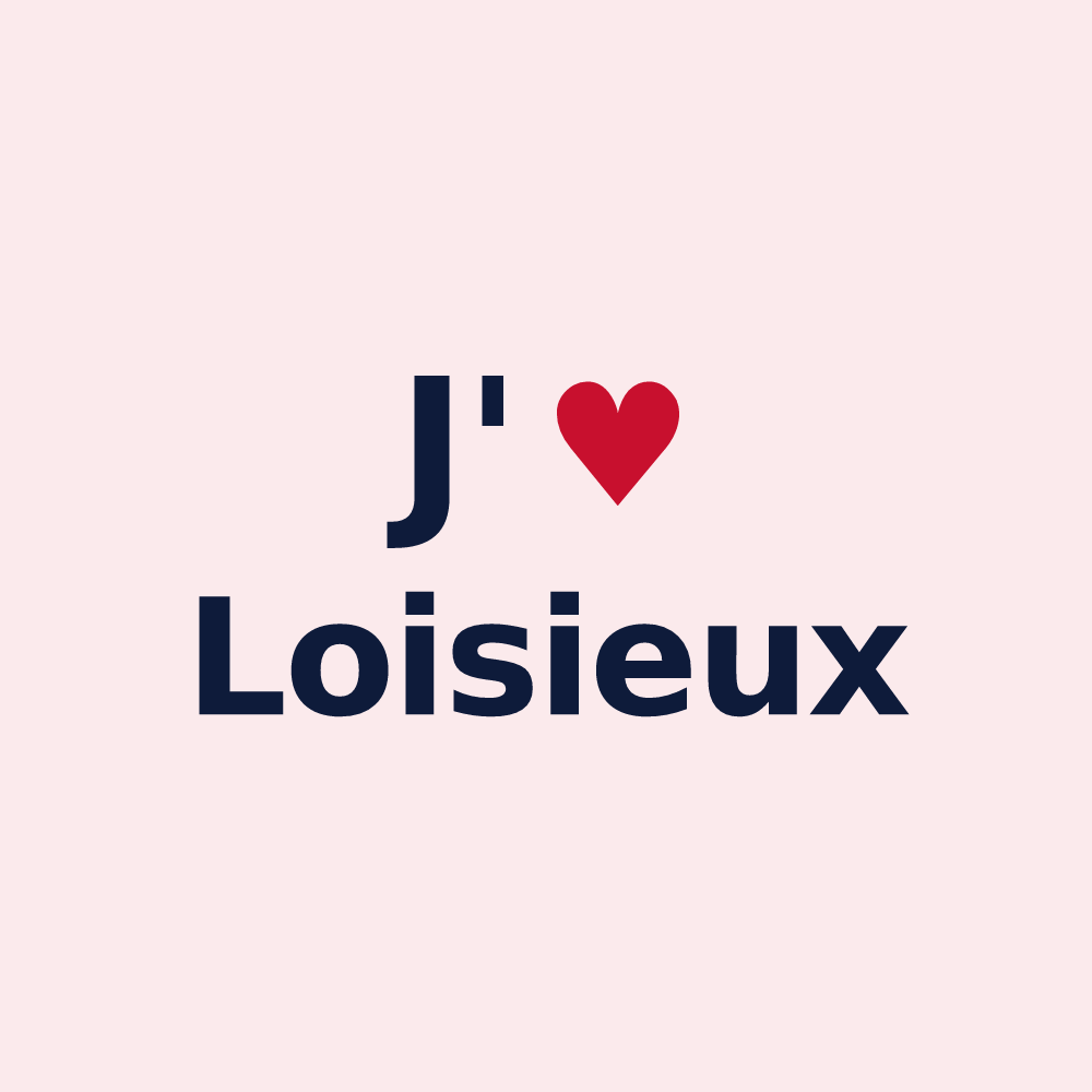 Magnet personnalisé Loisieux — design J'aime Loisieux
