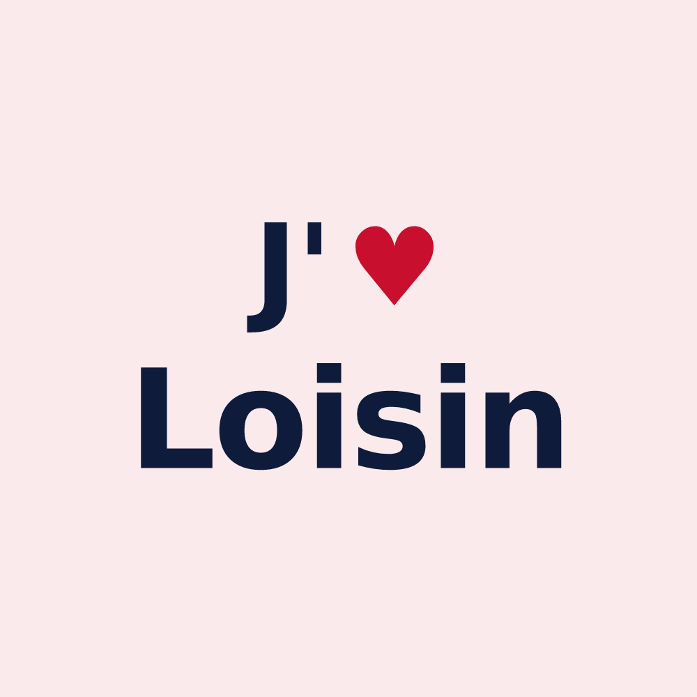 Magnet personnalisé Loisin — design J'aime Loisin