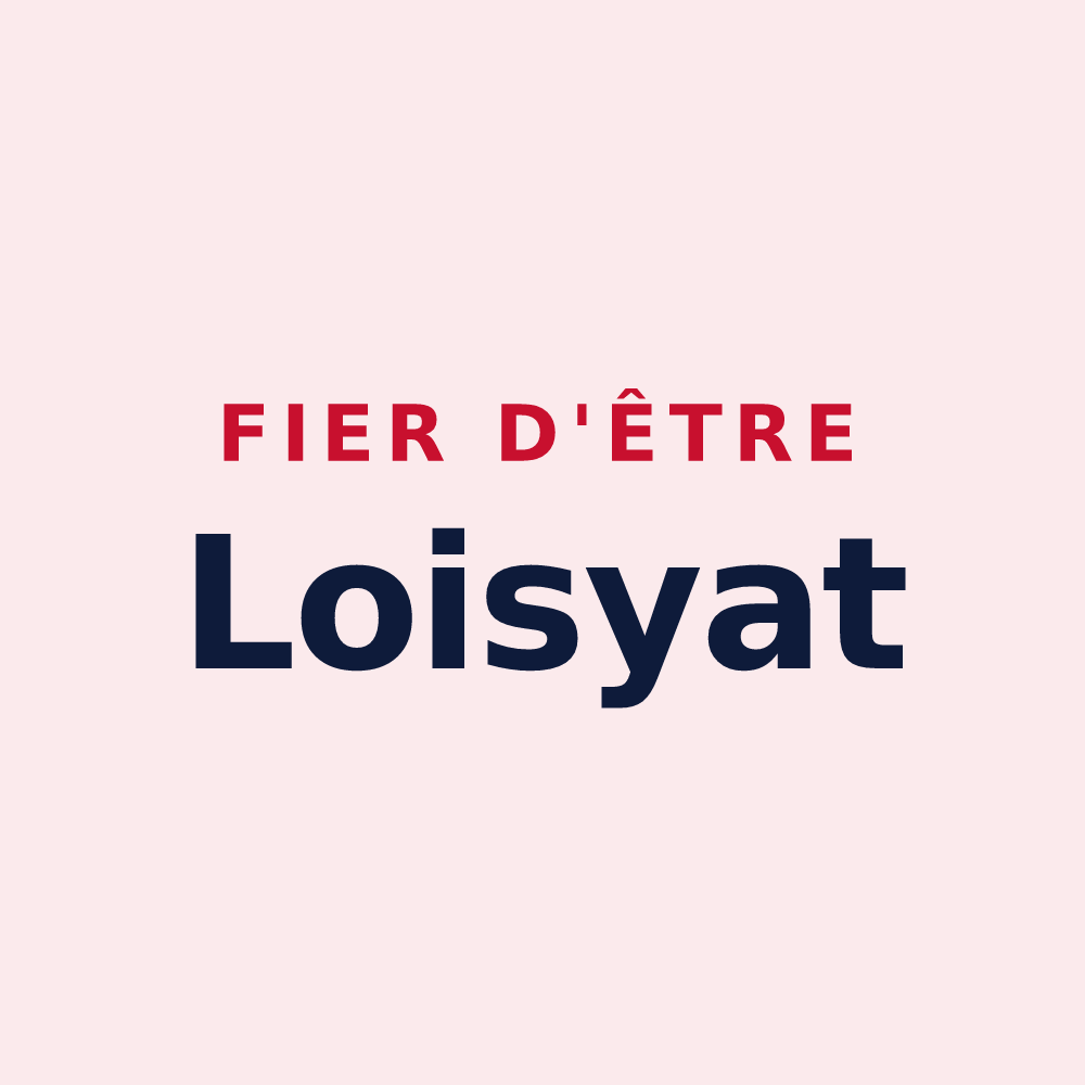 Magnet « Fier d'être Loisyat » — design pour Loisy-sur-Marne