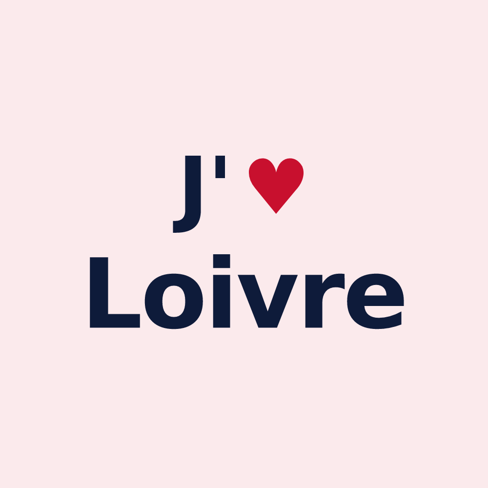 Magnet personnalisé Loivre — design J'aime Loivre