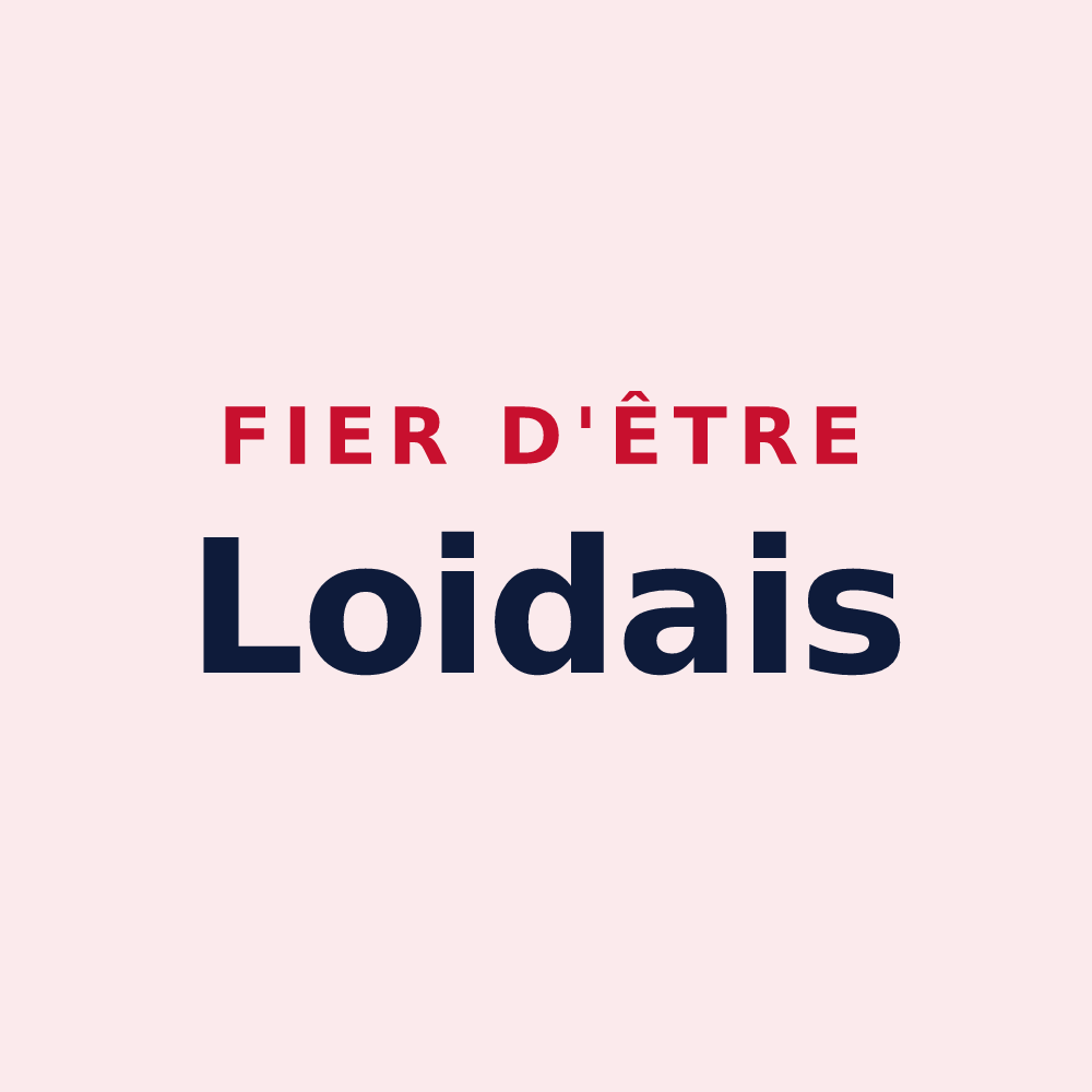 Magnet « Fier d'être Loidais » — design pour Loix