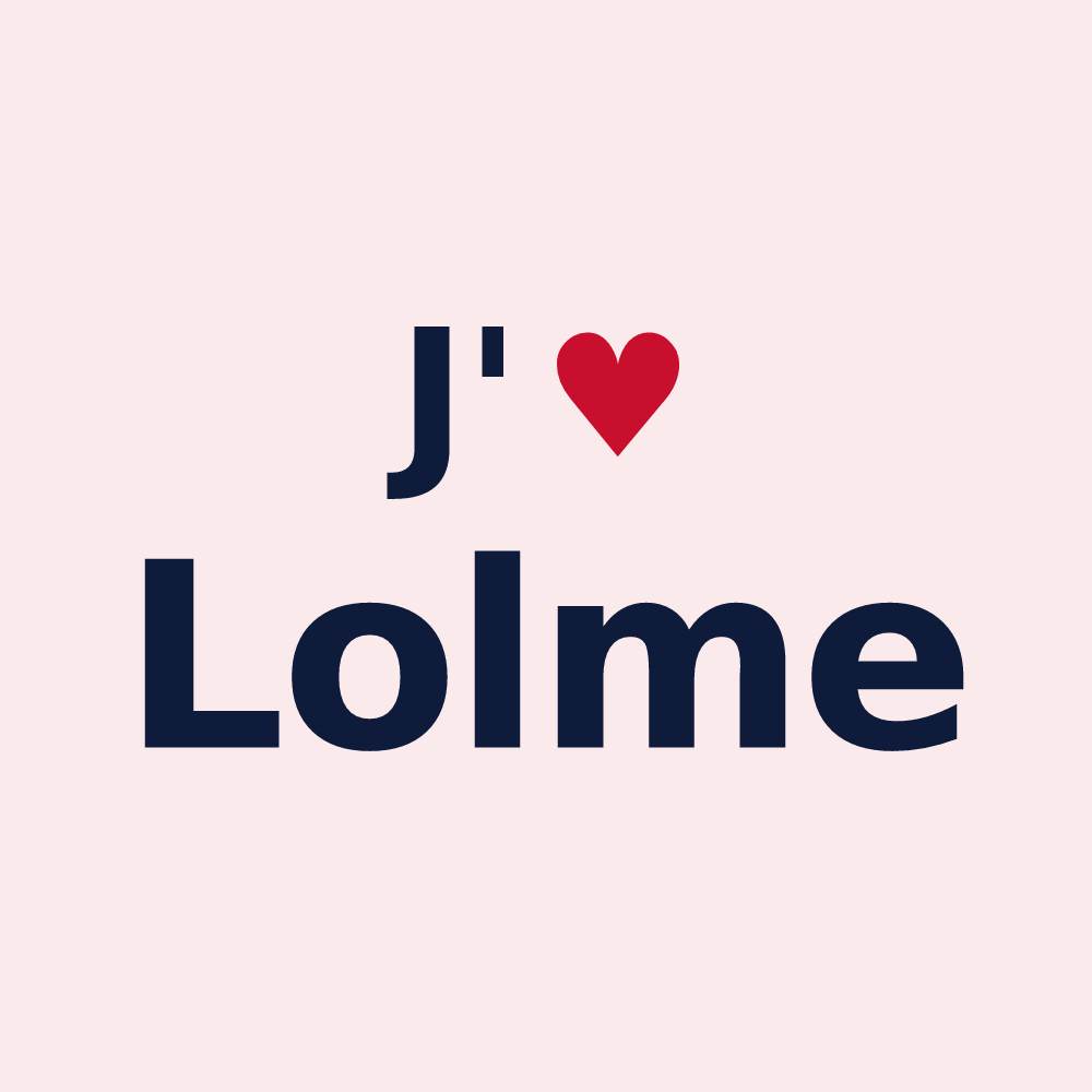Magnet personnalisé Lolme — design J'aime Lolme