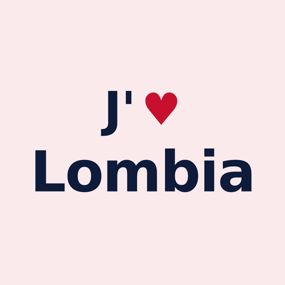 Magnet personnalisé Lombia — design J'aime Lombia