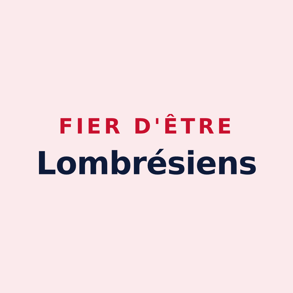 Magnet « Fier d'être Lombrésiens » — design pour Lombrès