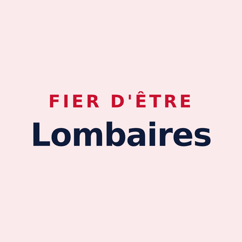 Magnet « Fier d'être Lombaires » — design pour Lombreuil