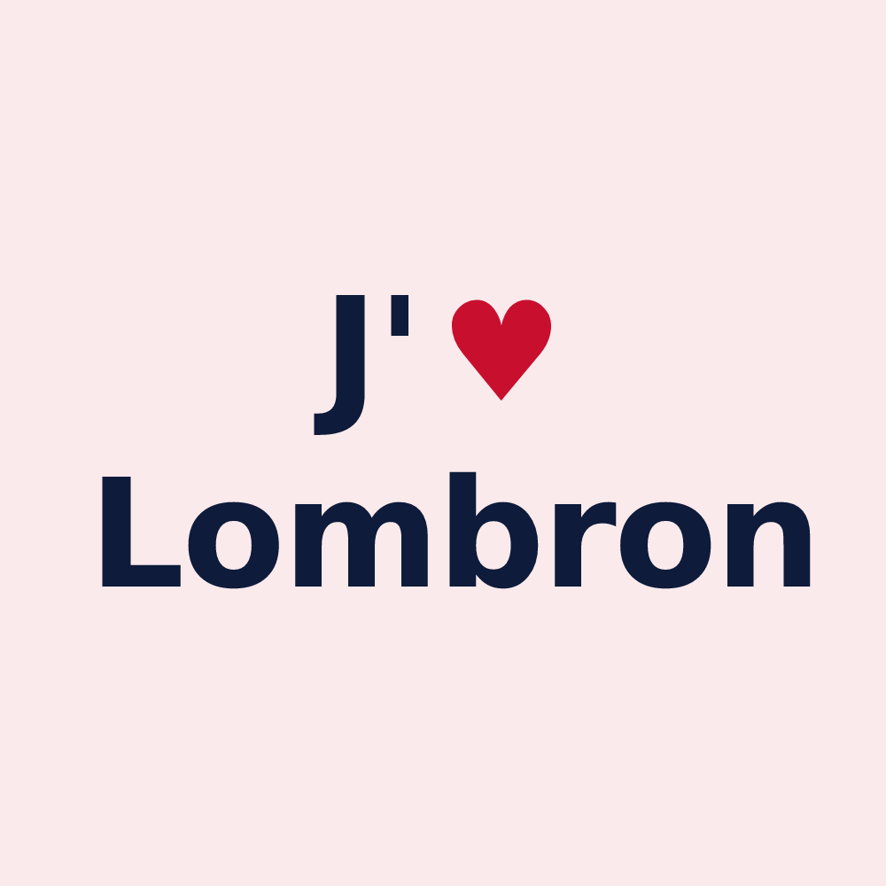 Magnet personnalisé Lombron — design J'aime Lombron