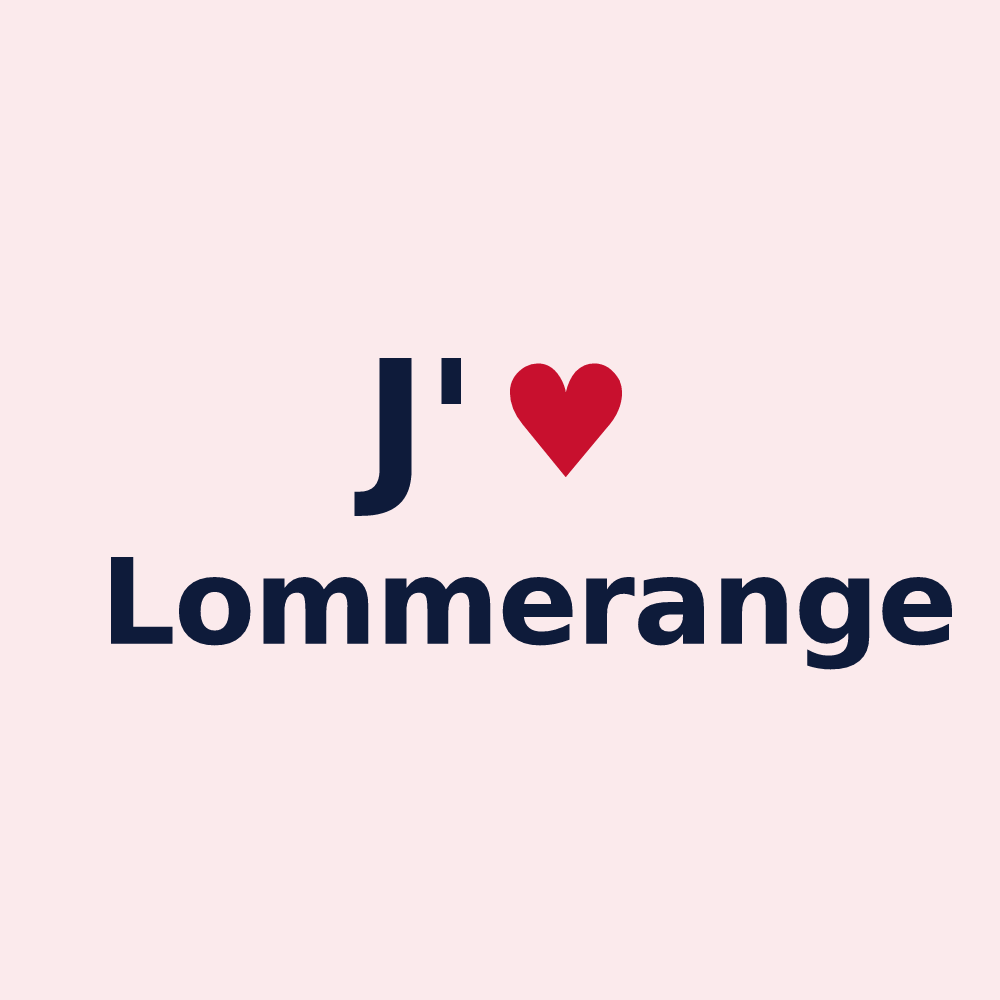 Magnet personnalisé Lommerange — design J'aime Lommerange