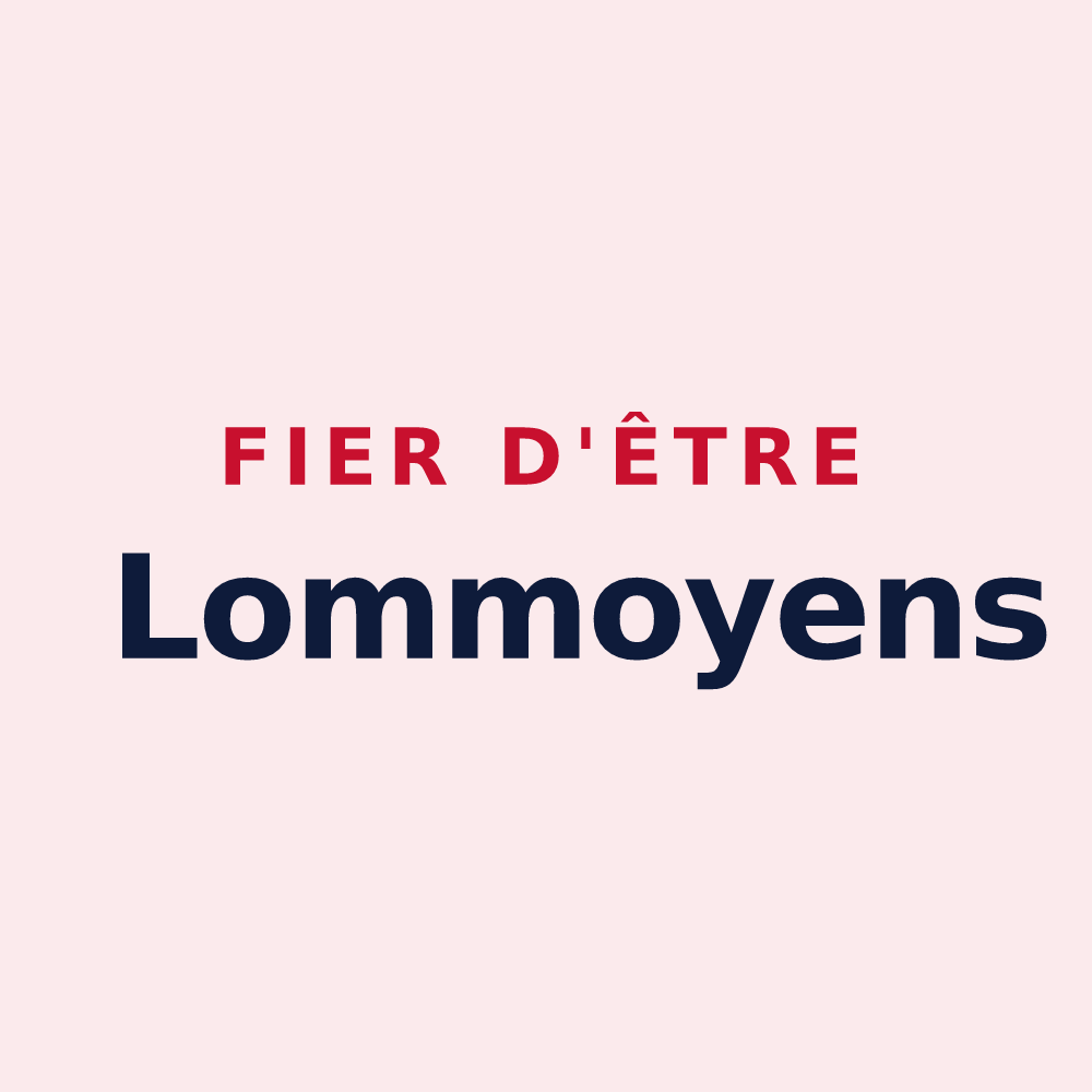 Magnet « Fier d'être Lommoyens » — design pour Lommoye