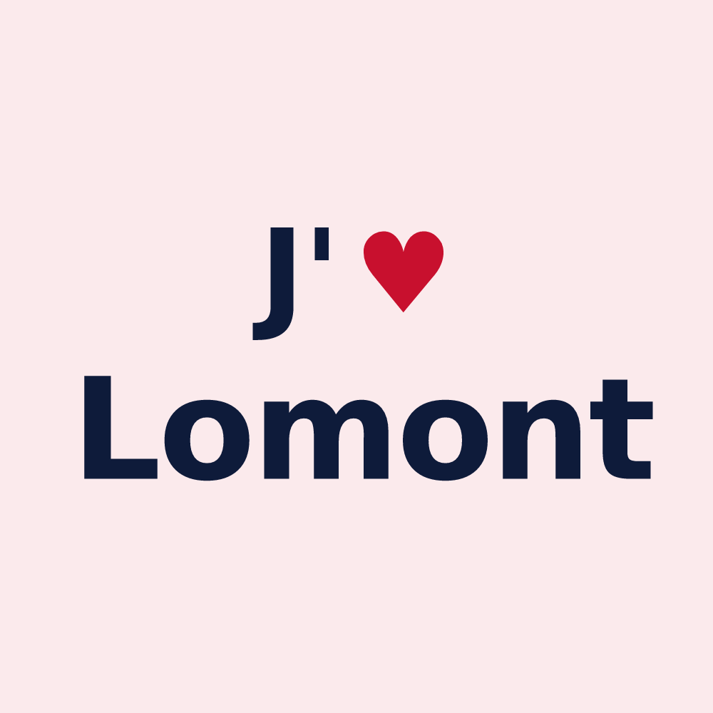 Magnet personnalisé Lomont — design J'aime Lomont