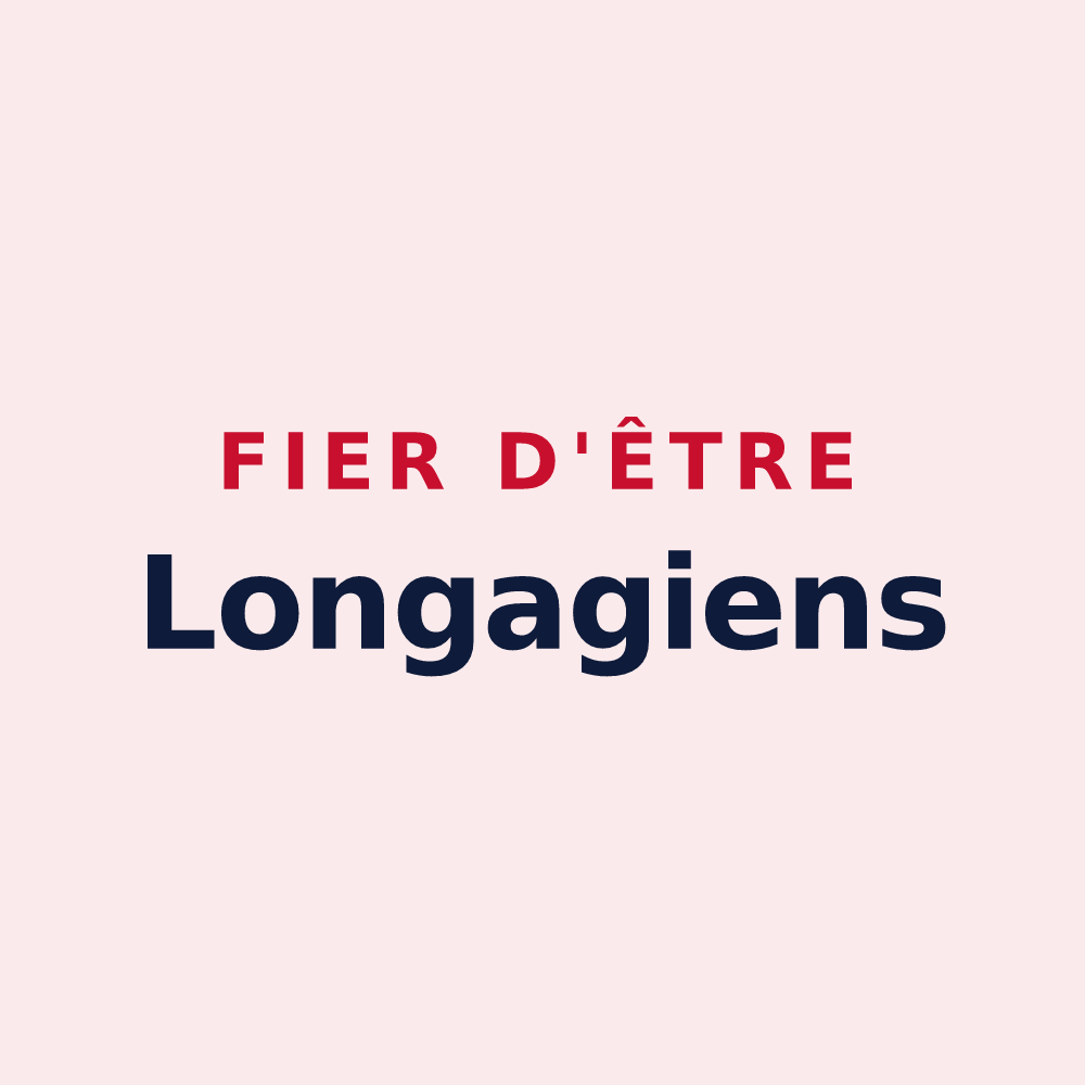 Magnet « Fier d'être Longagiens » — design pour Longages