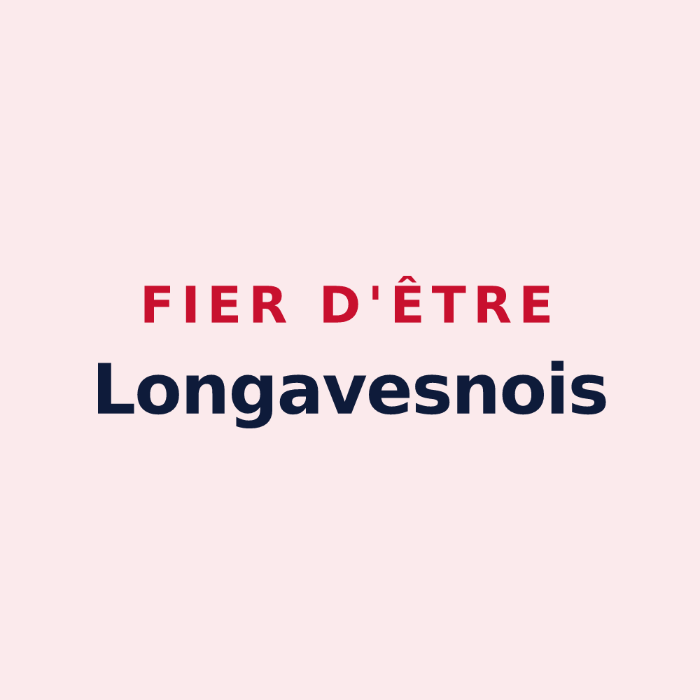 Magnet « Fier d'être Longavesnois » — design pour Longavesnes