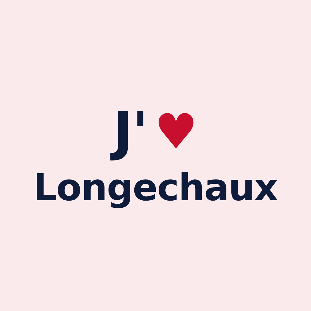 Magnet personnalisé Longechaux — design J'aime Longechaux