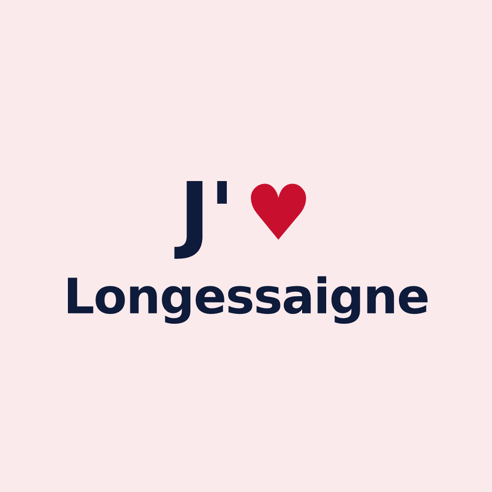 Magnet personnalisé Longessaigne — design J'aime Longessaigne