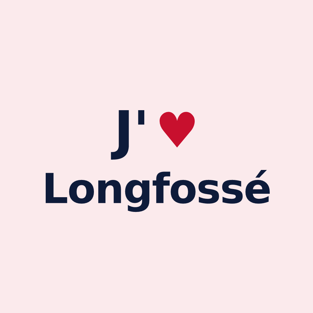Magnet personnalisé Longfossé — design J'aime Longfossé